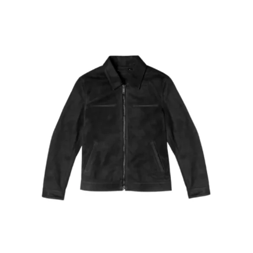 Men's Black Suede Leather Jacket